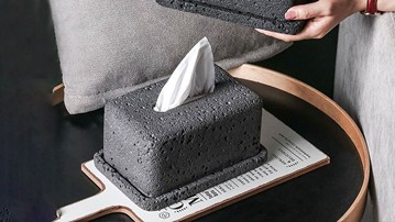 Cement Tissue Box Cover