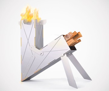 VIREstove - Foldable Wood Burning Rocket Stove