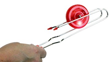 Retro Magnetic Gyro Wheel Rail Twirler