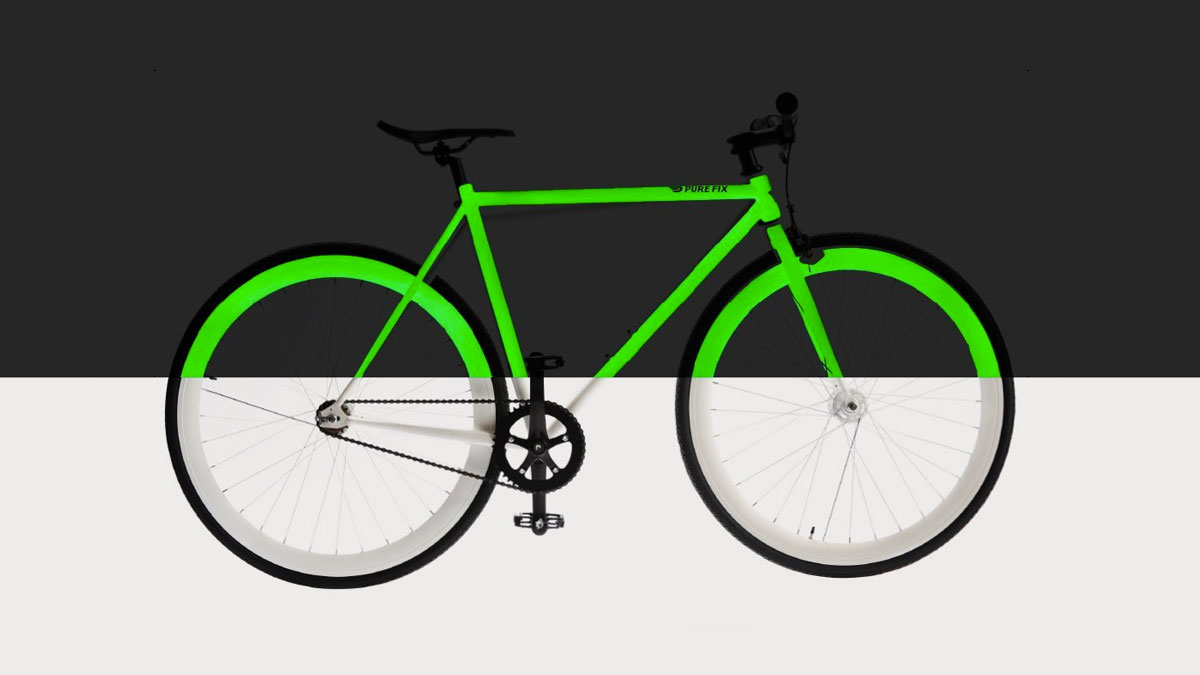 Pure Fix Glow in the Dark Fixie Bikes Pure Fix Glow in the Dark Fixie Bikes