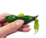 Squeeze-a-Bean Edamame Fidget Toy & Keychain