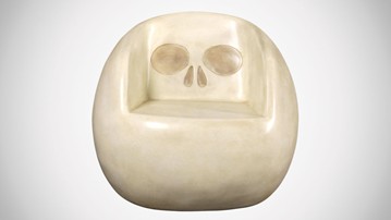Gothic Skull Chair in Bone Gothic Skull Chair in Bone