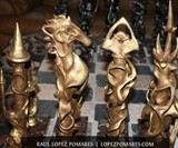The King Must Die Hand Carved Chess Set
