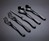 Knork Matte Black Titanium Flatware