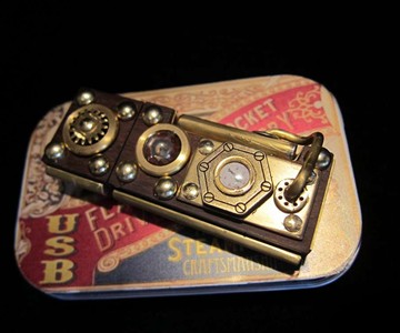 16GB Steampunk USB Flash Drive