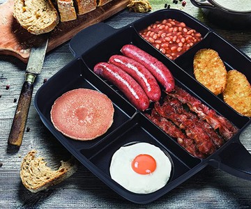 MasterPan Multi-Sectional Meal Skillet