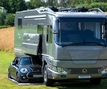 Volkner Mobil RVs with Built-In Car Storage Volkner Mobil RVs with Built-In Car Storage