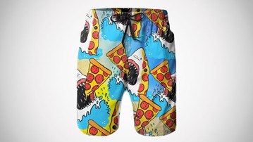 Shark Eat Pizza Boardshorts Shark Eat Pizza Boardshorts