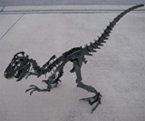 Giant Steel Velociraptor Puzzle