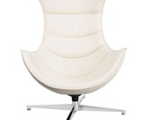 Bomber Jacket Leather Swivel Cocoon Chair