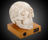 Day Of The Dead Lace Skull Lamp
