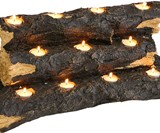 Tea Light Faux Fireplace Log