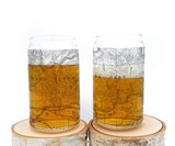 National Park Topographic Map Can Glasses