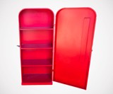 Retro Coca-Cola Vending Machine Storage Cabinet