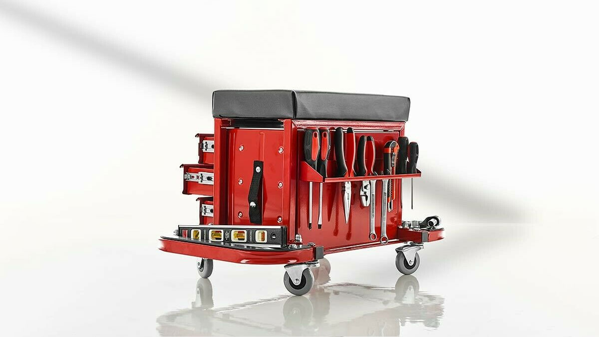Rolling Toolbox Stool Rolling Toolbox Stool