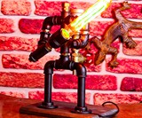 Lightsaber-Wielding Lamp & Liquor Dispenser