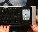 Omnio WOW-KEYS iPhone Dock Keyboard - Scale View