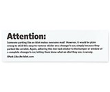 I Park Like an Idiot Stickers