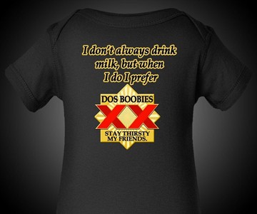 Dos Boobies Baby Onesie Dos Boobies Baby Onesie