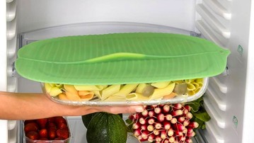 Banana Leaf Silicone Lid for Food Storage & Cooking Banana Leaf Silicone Lid for Food Storage & Cooking