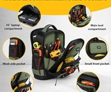 Custom LeatherCraft 75-Pocket Tool Backpack