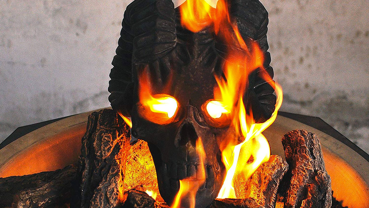 Demon Fireplace & Fire Pit Skull Demon Fireplace & Fire Pit Skull