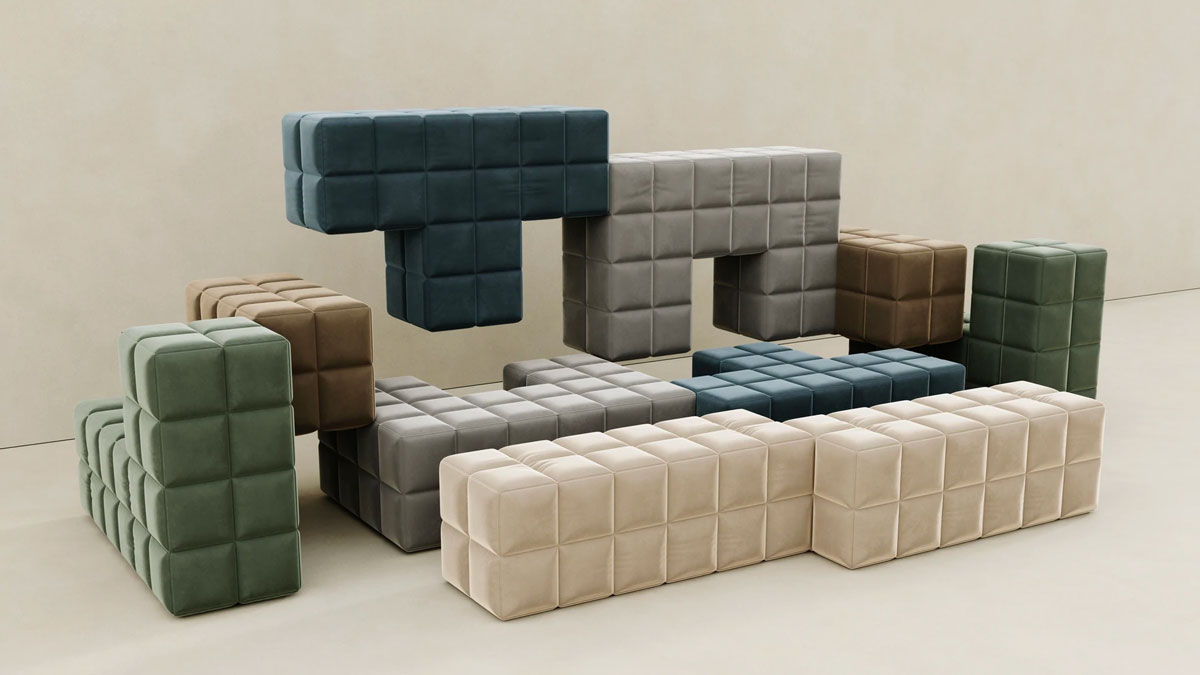 Sara Hayat Modular Tetris Couches Sara Hayat Modular Tetris Couches