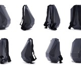 Solid Gray Hardshell Backpack