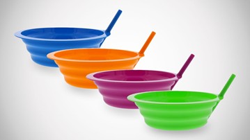 Sip-A-Bowl - Cereal Bowl with Built-in Straw Sip-A-Bowl - Cereal Bowl with Built-in Straw