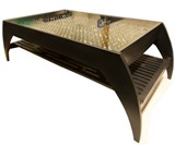 LED Interactive Table with Clear Glass Top