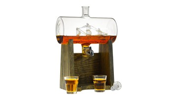 Ship in a Bottle Whiskey Decanter & Dispenser Ship in a Bottle Whiskey Decanter & Dispenser