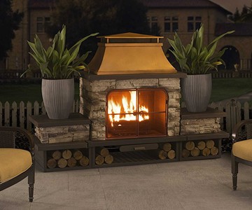 Bel Aire Outdoor Fireplace