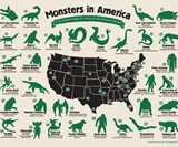 Monsters in America Map
