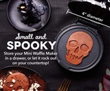 Dash Mini Skull Waffle Maker