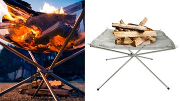 Rootless Portable Steel Mesh Fire Pit Rootless Portable Steel Mesh Fire Pit