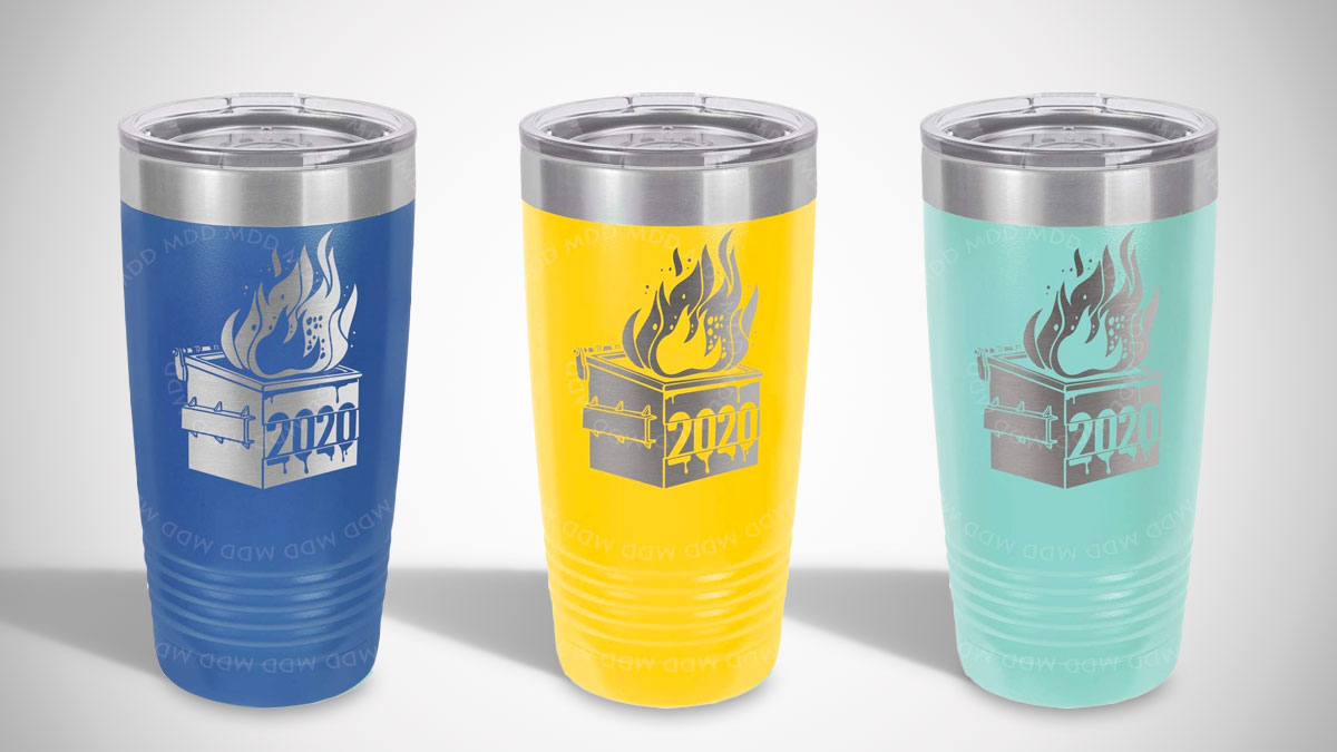 Dumpster Fire 2020 Insulated Travel Mug Dumpster Fire 2020 Insulated Travel Mug