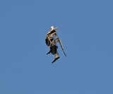 Remote Control Superhero in Flight Front View