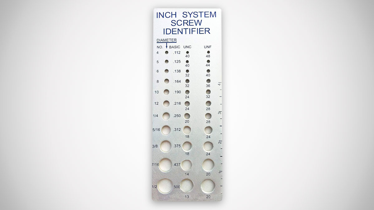 Screw Chek'r SAE/Inch Screw Identifier