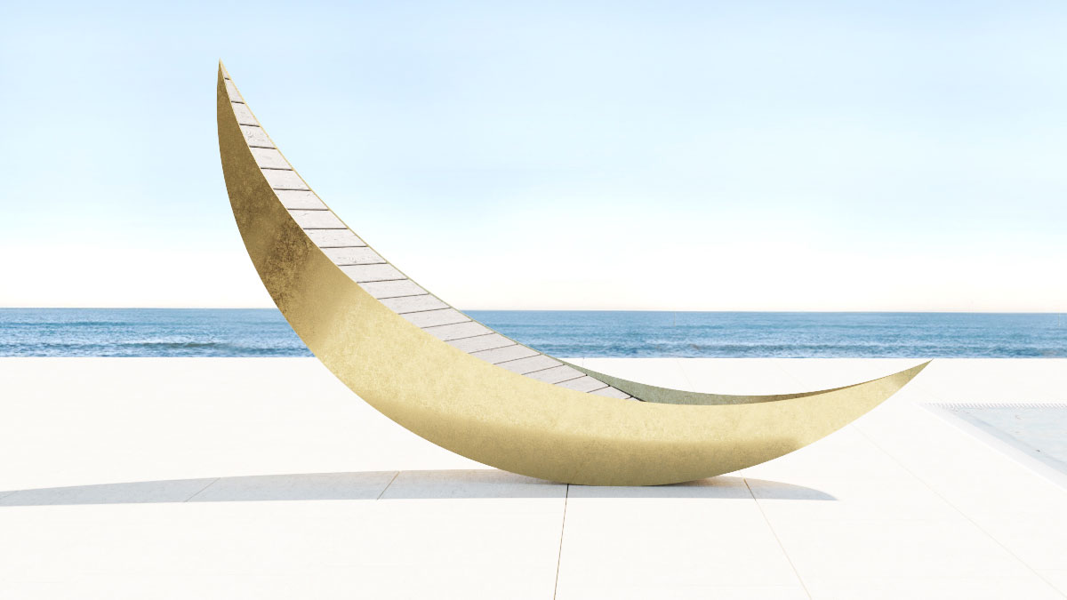 Metallofficina MOON Chaise Lounge Metallofficina MOON Chaise Lounge