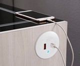 Wireless Charging Nightstand with LED Lights