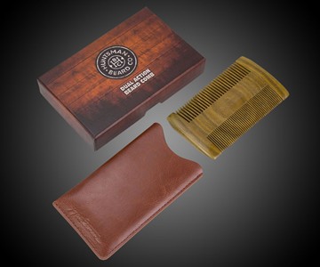 Dual Action Beard Comb & Protective Sleeve Dual Action Beard Comb & Protective Sleeve