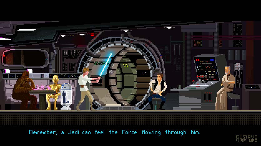 Pixel Art Star Wars Poster
