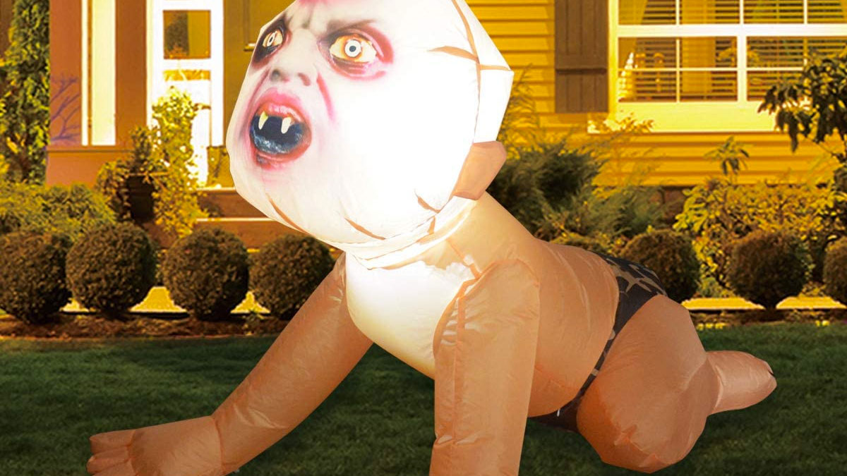 4' Inflatable Zombie Baby 4' Inflatable Zombie Baby