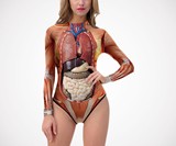 Internal Organs Rash Guard Swimsuit