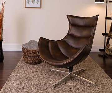 Bomber Jacket Leather Swivel Cocoon Chair Bomber Jacket Leather Swivel Cocoon Chair