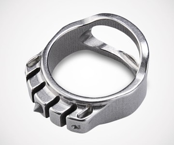 MecArmy Titanium Tactical Ring with Tritium Glow Bars MecArmy Titanium Tactical Ring with Tritium Glow Bars