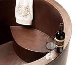 Hammered Copper Soaking Tub