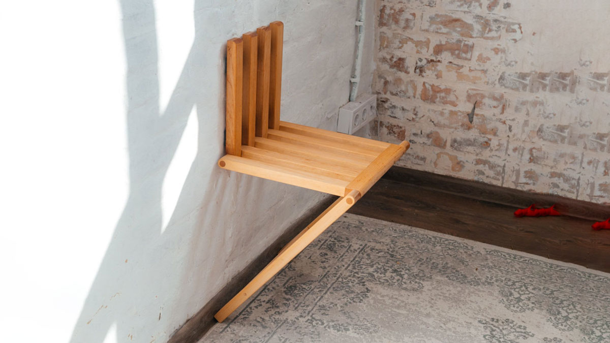 Wall-Mounted Folding Chair Wall-Mounted Folding Chair