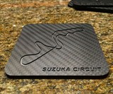 Carbon Fiber Race Track Drink Coaster Set