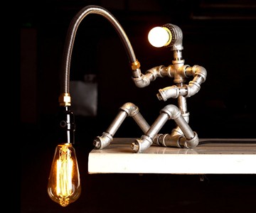 Fishing Man Table Lamp